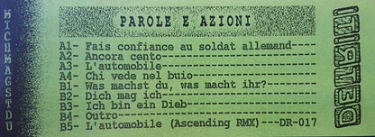 Parole E Azioni : Fais Confiance Au Soldat Allemand (LP, Album)