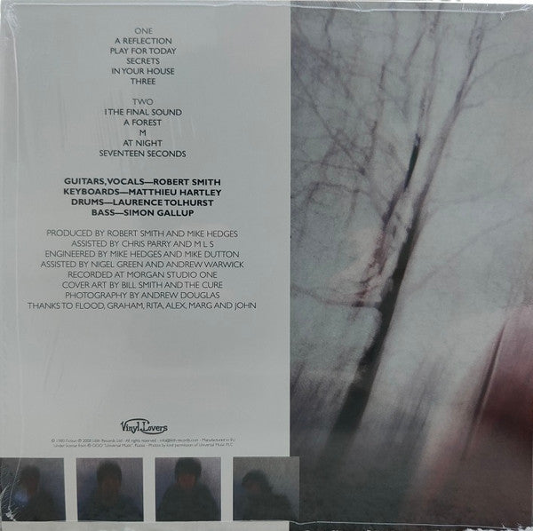 The Cure - Seventeen Seconds — back sleeve