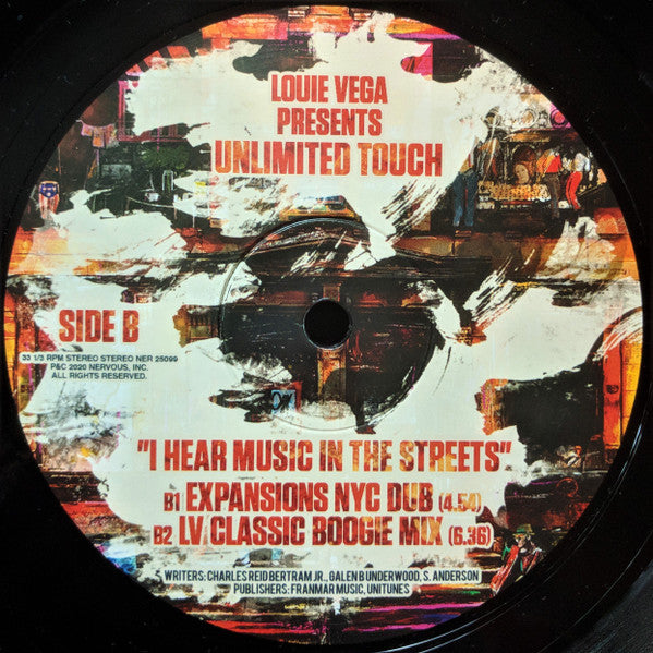 Louie Vega Presents Unlimited Touch : I Hear Music In The Streets (Expansions In The NYC Preview 3) (12")