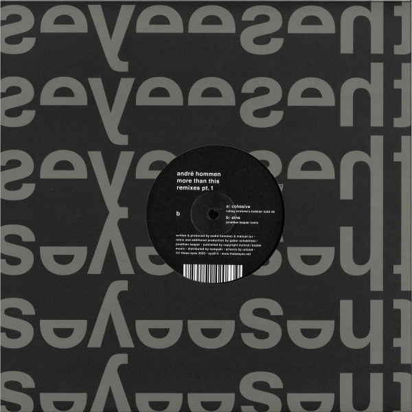 André Hommen - More Than This Remixes Pt. 1 — back sleeve