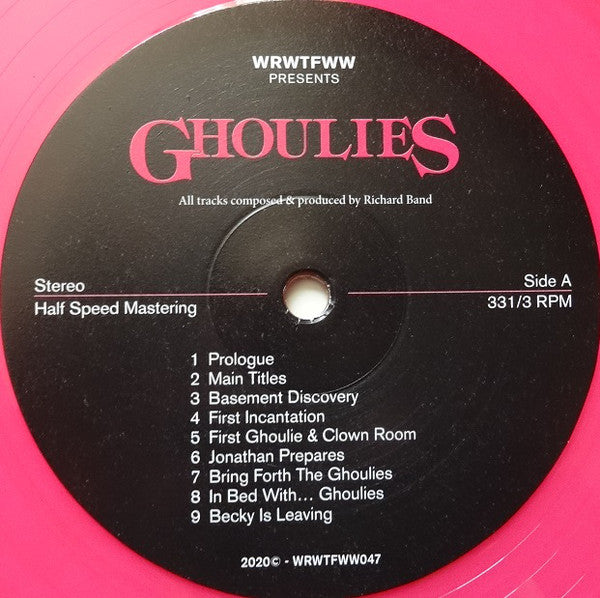 Richard Band : Ghoulies (Original Soundtrack) (LP, Album, Ltd, Pin + 7", Single, Ltd)