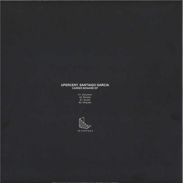 Upercent, Santiago Garcia - Carrer Bonaire EP — back sleeve