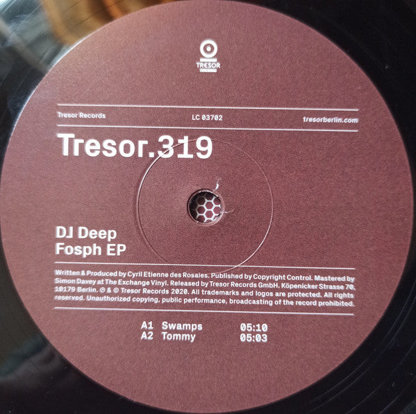 DJ Deep - Fosph EP — back sleeve