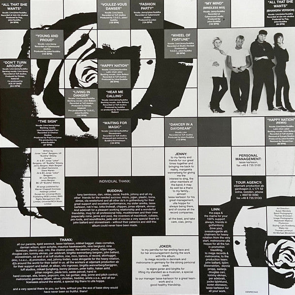 Ace Of Base - Happy Nation (U.S. Version) (LP, RE, Cle) (Mint (M))