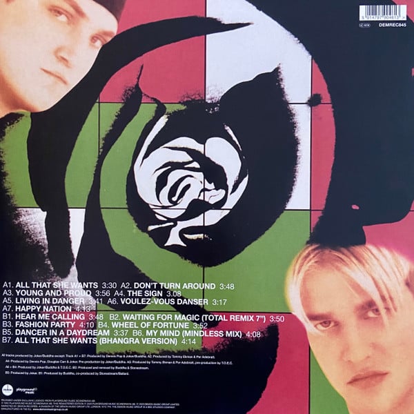 Ace Of Base - Happy Nation (U.S. Version) — back sleeve