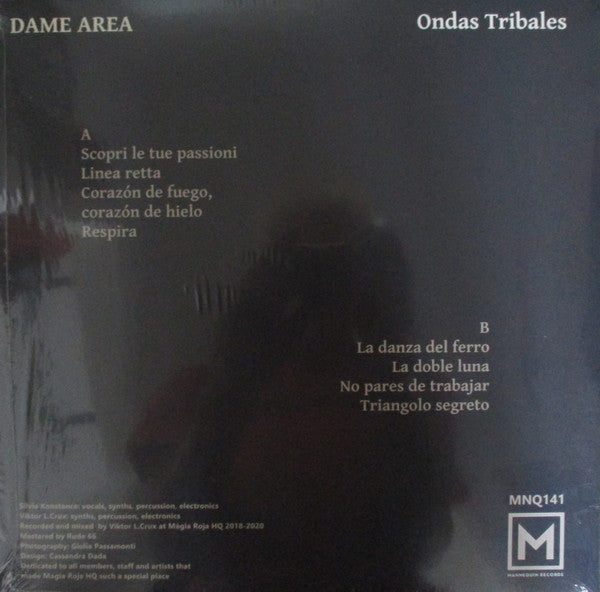Dame Area - Ondas Tribales — back sleeve