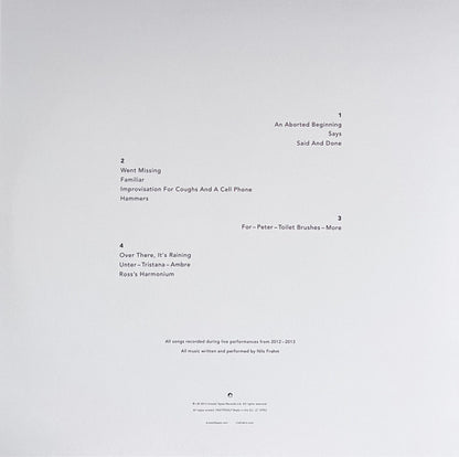 Nils Frahm : Spaces (2xLP, Album)