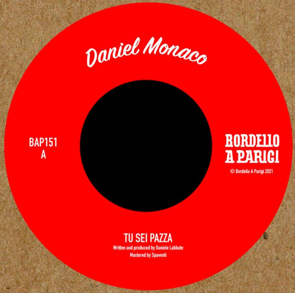 Daniel Monaco - Tu Sei Pazza — front sleeve