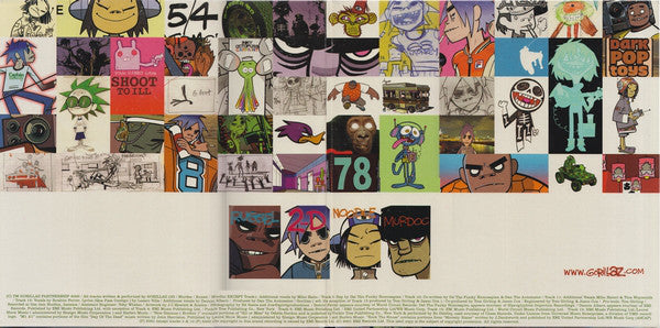 Gorillaz - Gorillaz — back sleeve