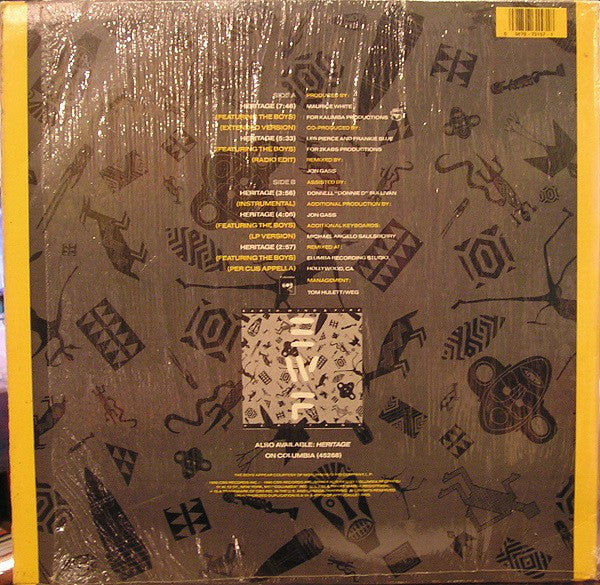Earth, Wind & Fire - Heritage — back sleeve