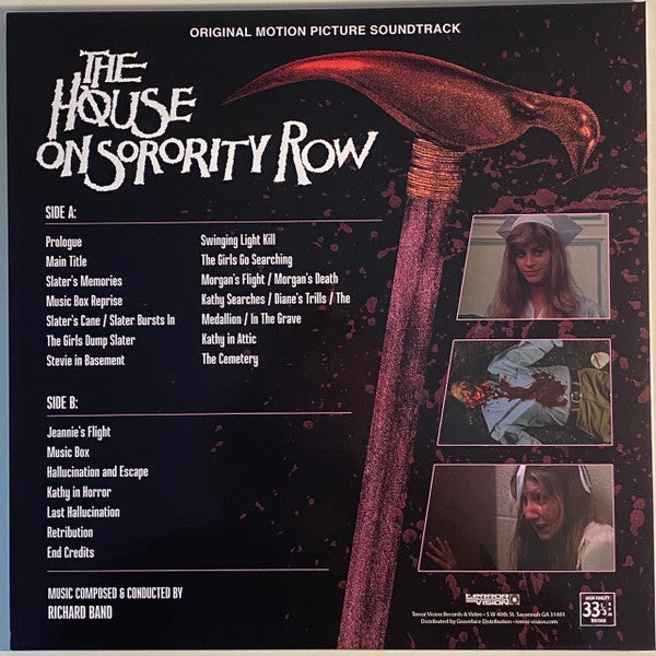 Richard Band - The House On Sorority Row (Original Motion Picture Soundtrack) — back sleeve
