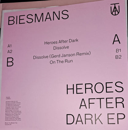 Joris Biesmans : Heroes After Dark EP  (12", EP)