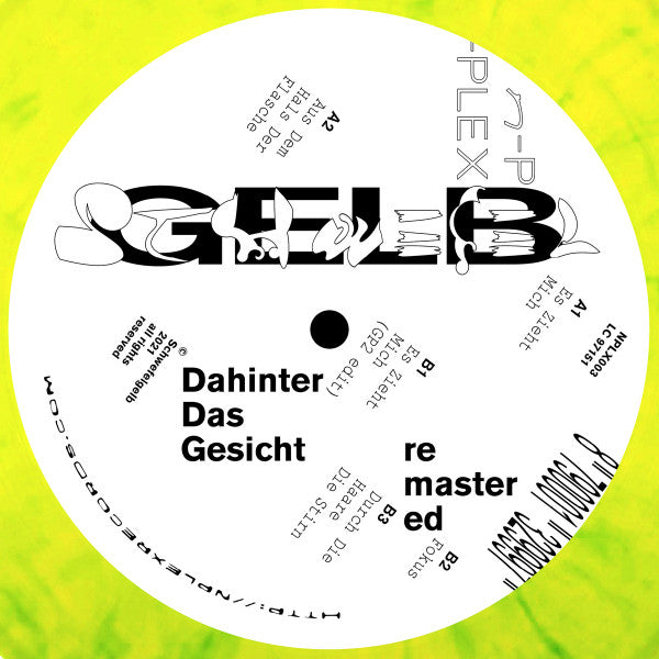 Schwefelgelb : Dahinter Das Gesicht (Remastered) (12", EP, Ltd, RE, RM, Yel)
