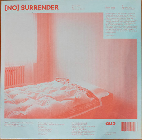 Simon Grab + Francesco Giudici - [No] Surrender — back sleeve