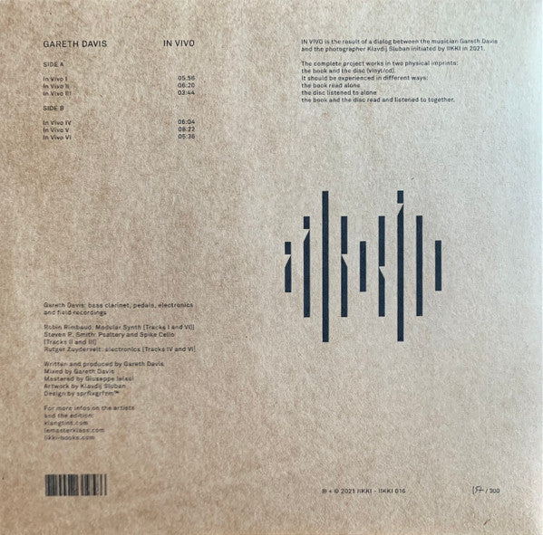 Gareth Davis : In Vivo (LP, Album, Ltd, Num)