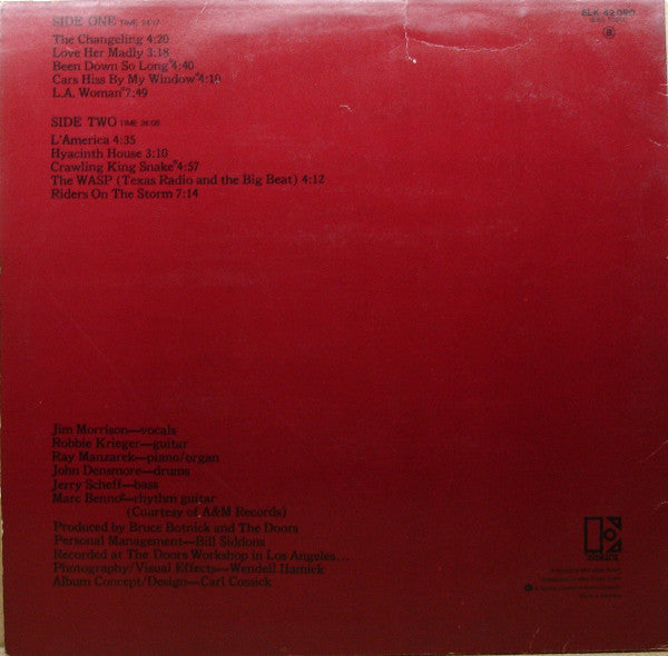 The Doors - L.A. Woman — back sleeve