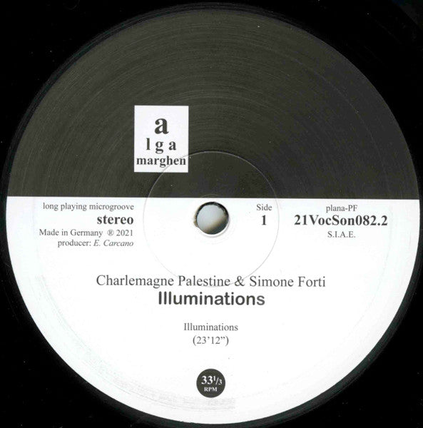 Charlemagne Palestine & Simone Forti : Illuminations (LP, Ltd, RM)