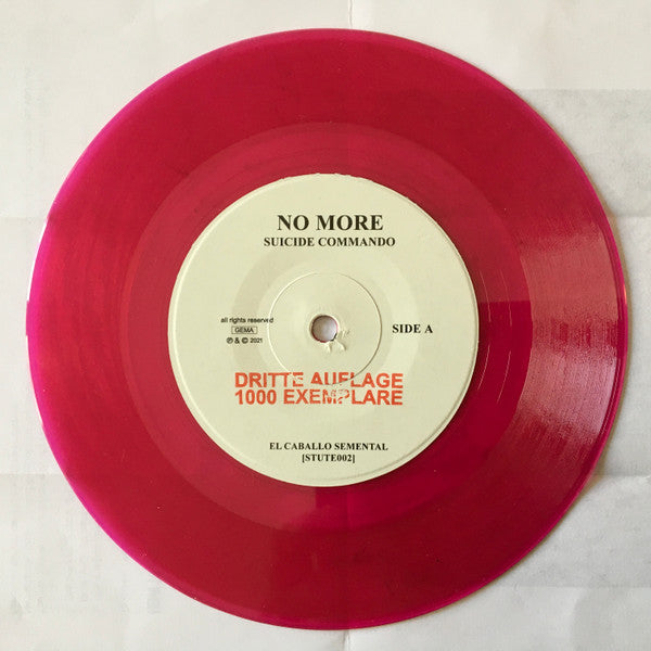 No More : Suicide Commando (7", Single, Ltd, RE, RM, RP, Pur)