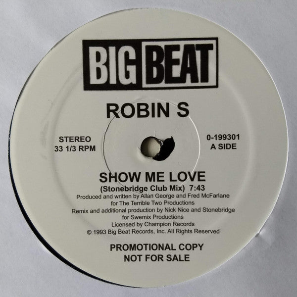 Robin S. - Show Me Love / Love For Love — back sleeve