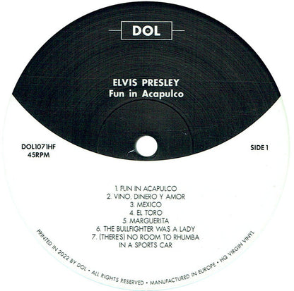 Elvis Presley : Fun In Acapulco (LP, Album, RE, Tra)