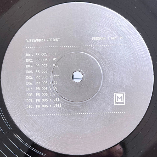 Alessandro Adriani - Program & Rhythm (LP, Comp, Ltd) (Mint (M))