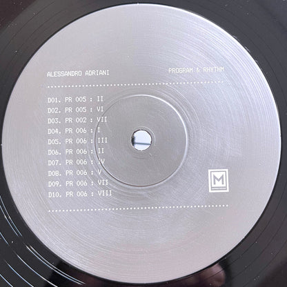 Alessandro Adriani - Program & Rhythm (LP, Comp, Ltd) (Mint (M))