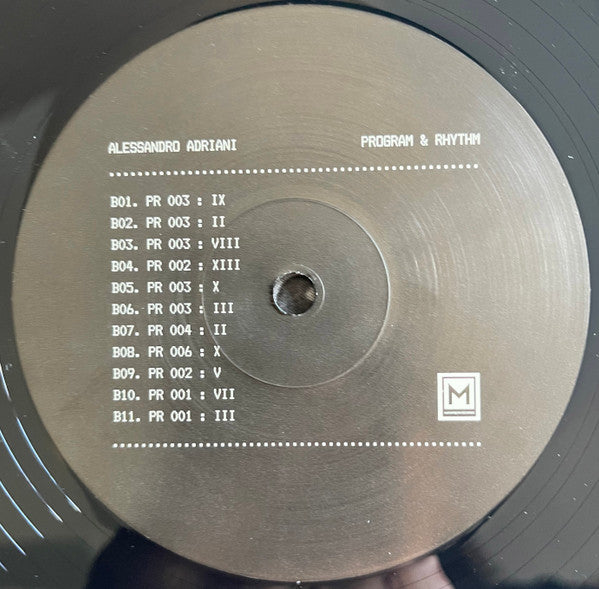 Alessandro Adriani - Program & Rhythm (LP, Comp, Ltd) (Mint (M))