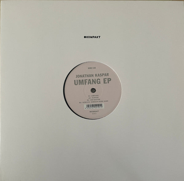 Jonathan Kaspar - Umfang EP — front sleeve