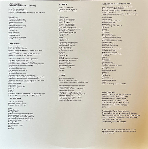 Jupiter & Okwess : Na Kozonga (LP, Album, Yel)