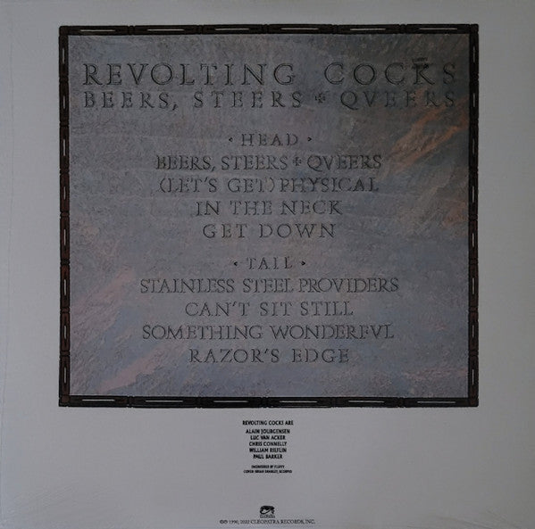 Revolting Cocks - Beers, Steers & Queers — back sleeve