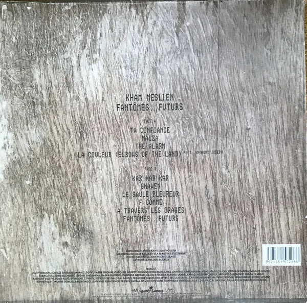 Kham Meslien - Fantômes...Futurs — back sleeve