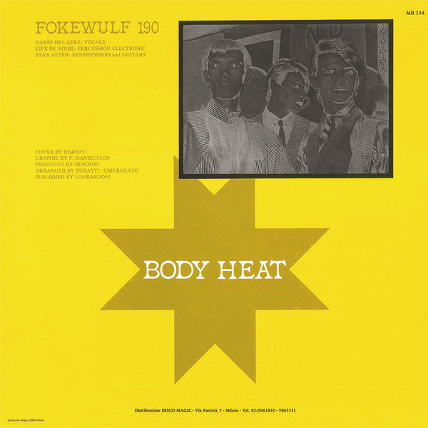Fockewulf 190 - Body Heat — back sleeve