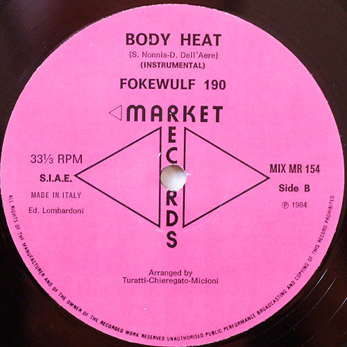 Fockewulf 190 : Body Heat (12", Maxi)
