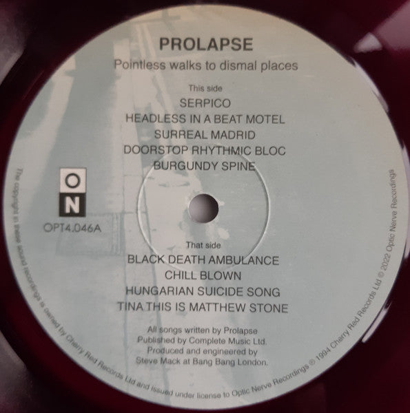 Prolapse : Pointless Walks To Dismal Places (2xLP, Album, RE, RM, Bur)