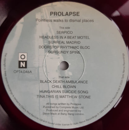 Prolapse : Pointless Walks To Dismal Places (2xLP, Album, RE, RM, Bur)