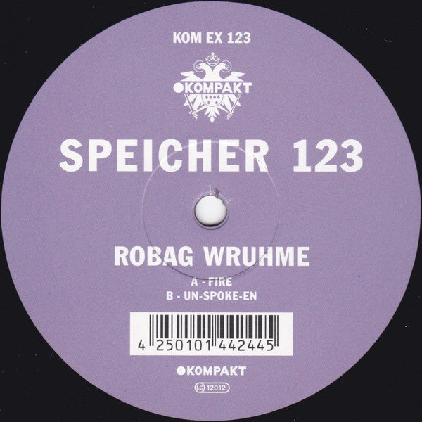 Robag Wruhme - Speicher 123 — front sleeve