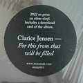 Clarice Jensen : For This From That Will Be Filled (LP, RP, Sil)