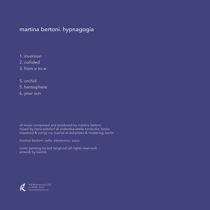 Martina Bertoni : Hypnagogia (LP, Album, Ltd, 180)