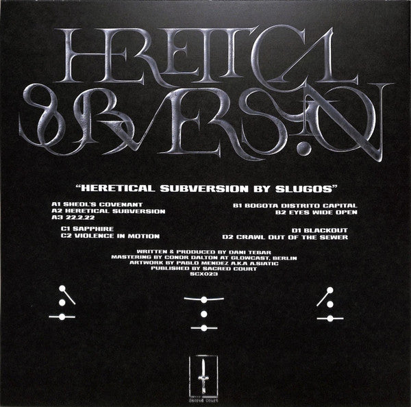 SlugoS - Heretical Subversion — back sleeve