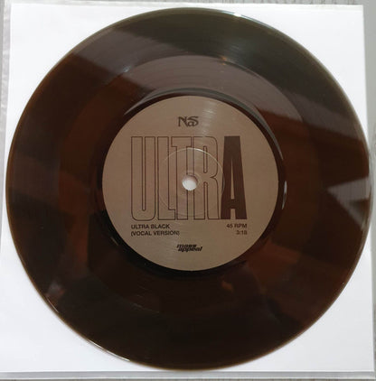 Nas : Ultra Black (7", Single, Bla)