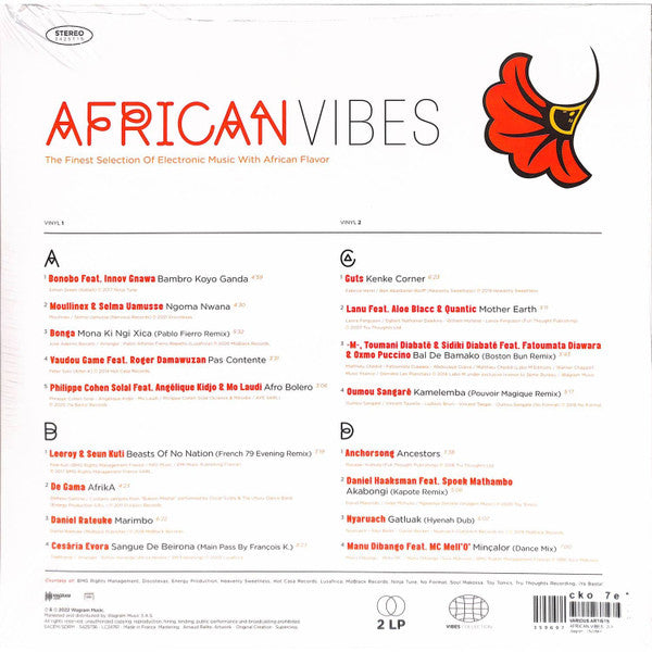 Various : African Vibes: The Finest Selection Of Electronic Music With African Flavor (2xLP, Comp)