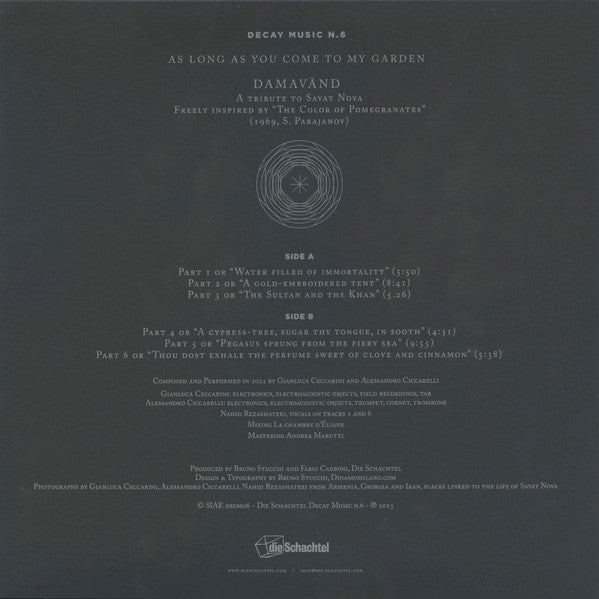 Damāvand : As Long As You Come To My Garden (LP + File, MP3, WAV)