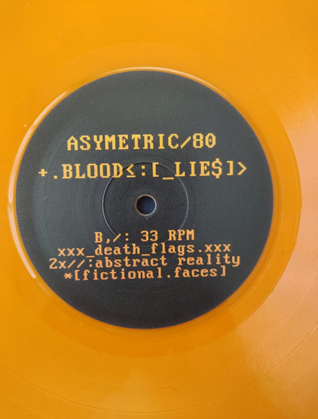 Asymetric80 : Blood Lies (12", MiniAlbum, Ltd, Ora)