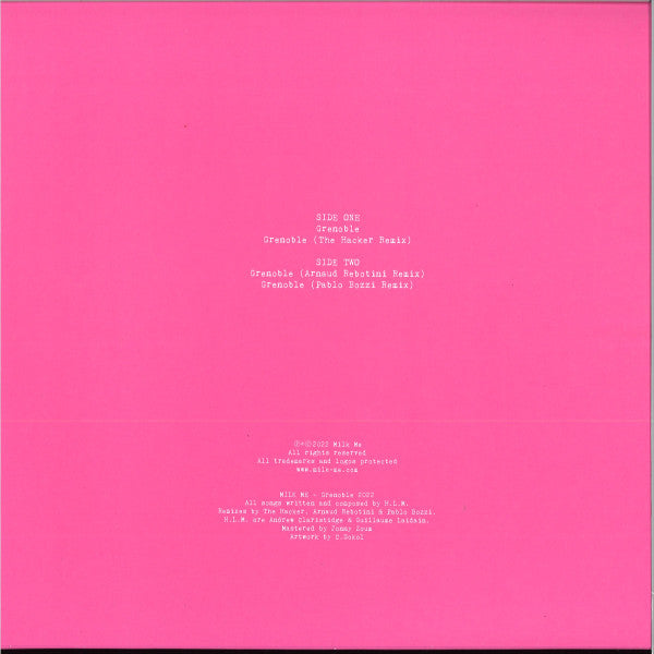 H.L.M.  - Grenoble — back sleeve