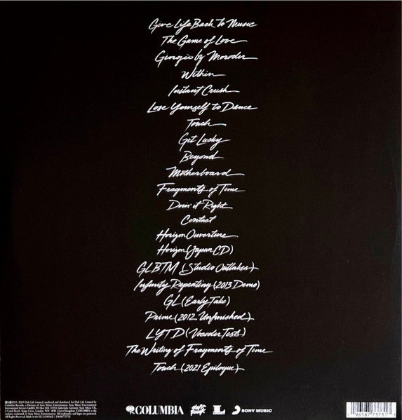 Daft Punk - Random Access Memories — back sleeve