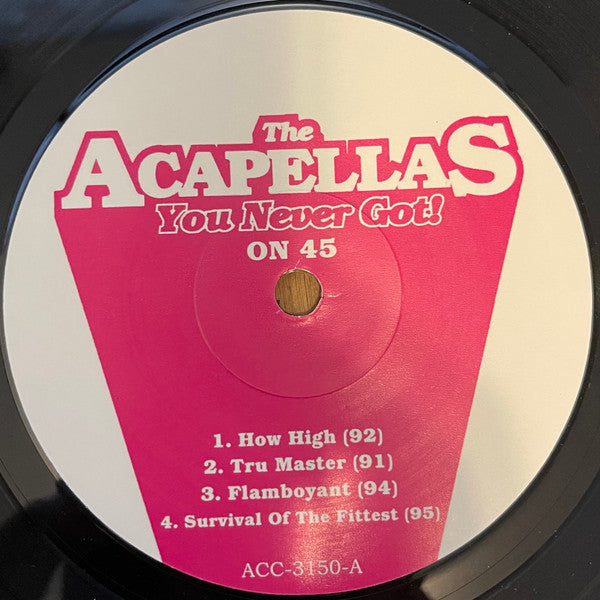 Various - The Acapellas You Never Got! On 45 — front sleeve