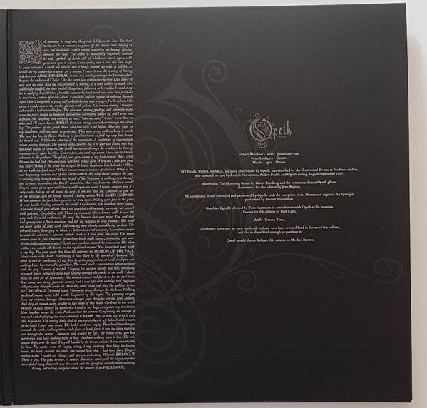 Opeth : My Arms, Your Hearse (2xLP, Album, RE, RM, Tra)
