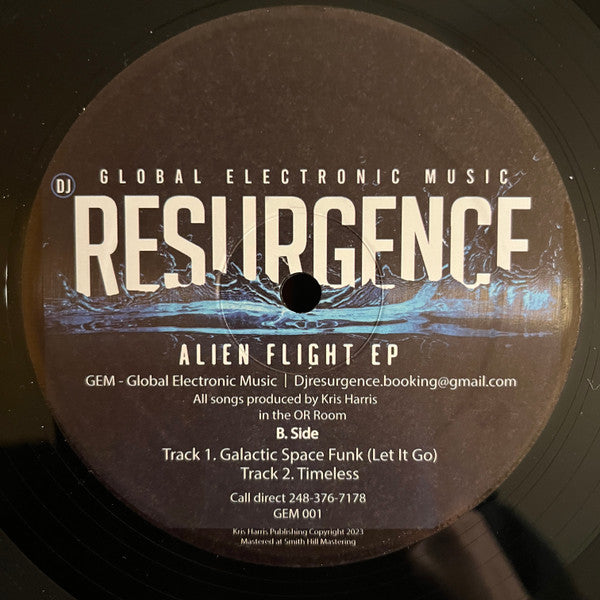 DJ Resurgence - Alien Flight EP — back sleeve