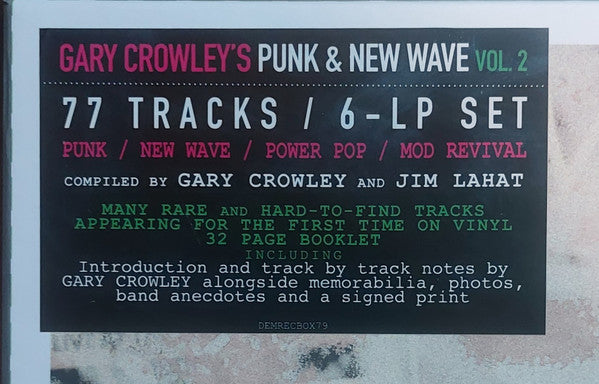 Gary Crowley : Gary Crowley's Punk & New Wave Vol. 2 (Box, Comp + 6xLP, 180)