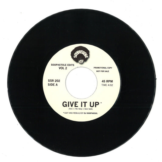 Kool & The Gang & Gene Redd / Aretha Franklin : Give It Up / Rock Steady (7", Num, Promo, RP, Unofficial)